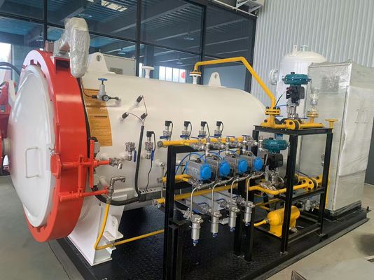 0.8MPa 600mm 지름 터치 스크린 자동차 부품 (보닛, 루프 등) PLC 제어 산업용 소형 복합재 오토클레이브 (실험실용)
